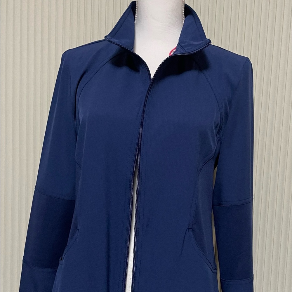 Women's Navy Scrub Jacket
